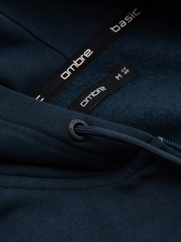 Ombre Clothing Pánská bavlněná elastická mikina BASIC  Ombre Clothing