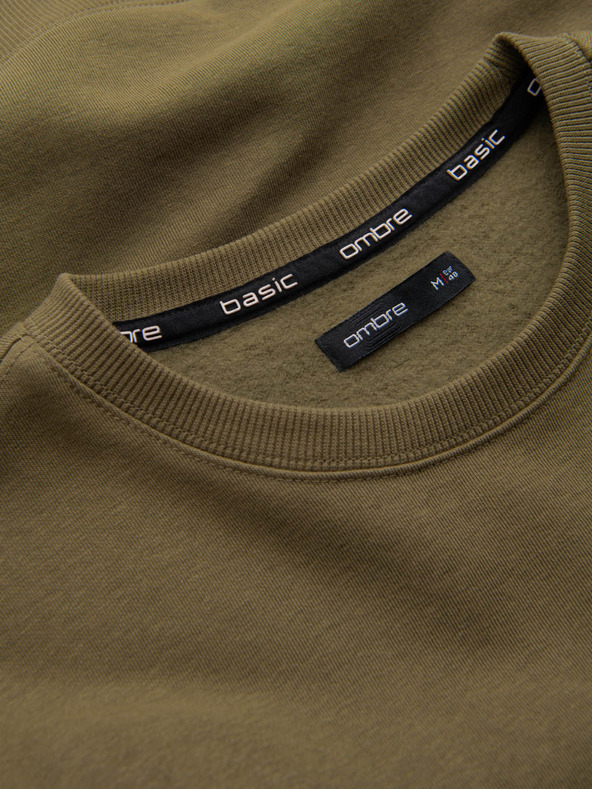 Ombre Clothing Pánská bavlněná mikina BASIC  Ombre Clothing