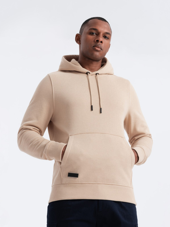 Ombre Clothing Pánská bavlněná klokaní mikina BASIC s kapucí  Ombre Clothing