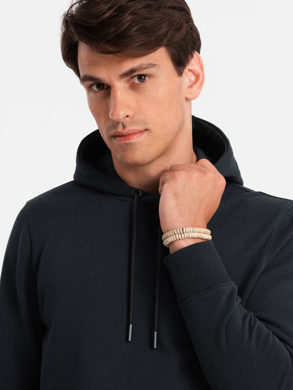 Ombre Clothing Pánská bavlněná klokaní mikina BASIC s kapucí  Ombre Clothing
