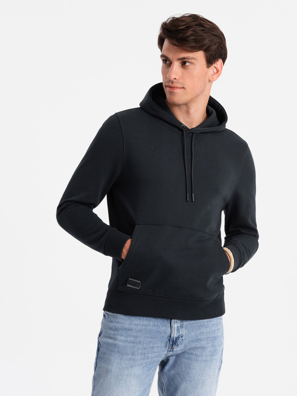 Ombre Clothing Pánská bavlněná klokaní mikina BASIC s kapucí  Ombre Clothing