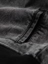 Ombre Clothing Pánská džínová bunda bomber s efektem stone wash - černá V2 OM-JADJ-0163 Ombre Clothing