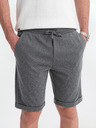 Ombre Clothing Pánské strukturované pletené kraťasy s elastickým pasem Ombre Clothing