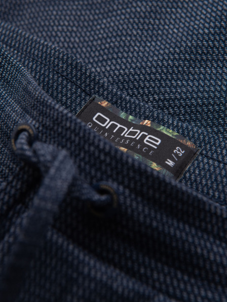 Ombre Clothing Pánské strukturované pletené šortky s pružným pasem Ombre Clothing