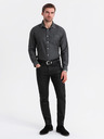 Ombre Clothing Pánská džínová košile s vyšívanou kapsou Ombre Clothing