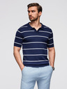 Ombre Clothing Pánská polokošile z viskózy s vodorovnými pruhy Ombre Clothing