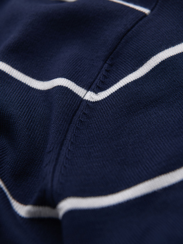Ombre Clothing Pánská polokošile z viskózy s vodorovnými pruhy Ombre Clothing
