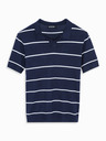 Ombre Clothing Pánská polokošile z viskózy s vodorovnými pruhy Ombre Clothing