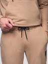 Ombre Clothing Pánská mikina s kapucí + tepláky - hnědá