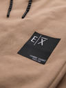 Ombre Clothing Pánská mikina s kapucí + tepláky - hnědá