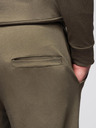 Ombre Clothing Pánská mikina s kapucí + tepláky - olivová
