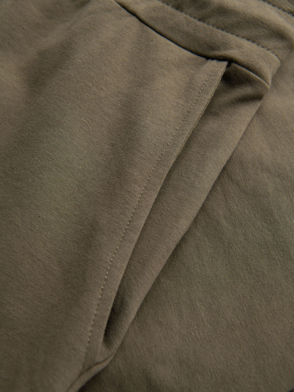 Ombre Clothing Pánská mikina s kapucí + tepláky - olivová