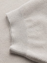 Ombre Clothing Pánské bavlněné polo tričko ze strukturovaného úpletu - béžové