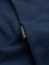 Ombre Clothing Pánské klasické bavlněné tričko BASIC - tmavě modré