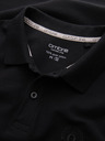 Ombre Clothing Černé pánské basic polo tričko Ombre Clothing