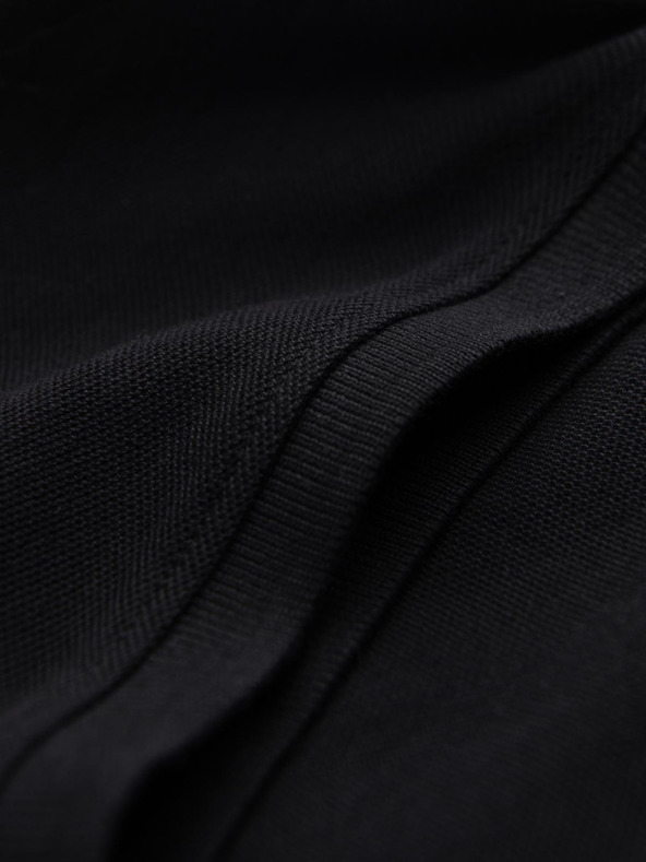 Ombre Clothing Černé pánské basic polo tričko Ombre Clothing