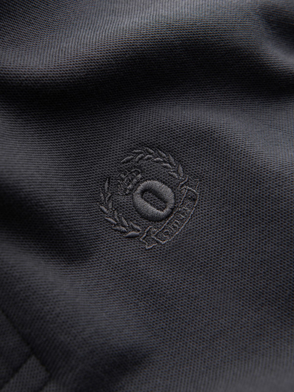 Ombre Clothing Šedé pánské basic polo tričko Ombre Clothing