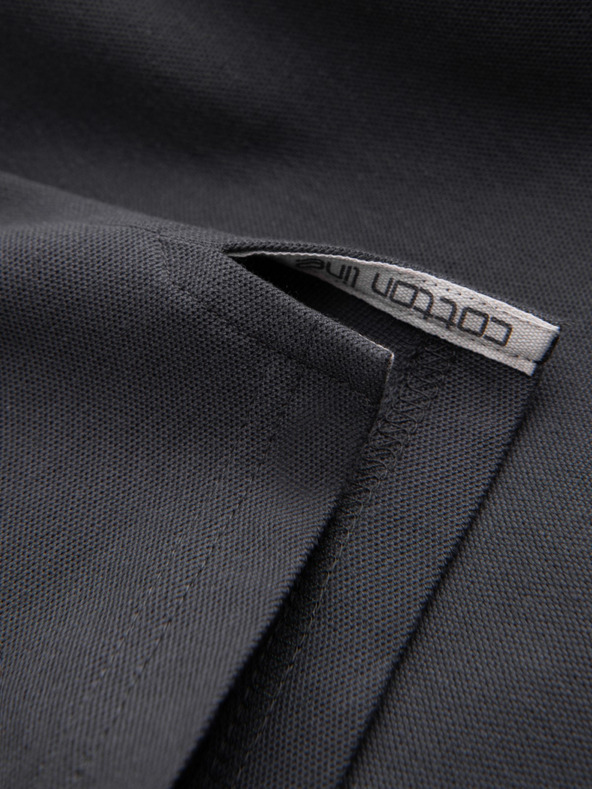 Ombre Clothing Šedé pánské basic polo tričko Ombre Clothing