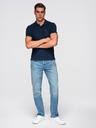 Ombre Clothing Tmavě modré pánské basic polo tričko Ombre Clothing