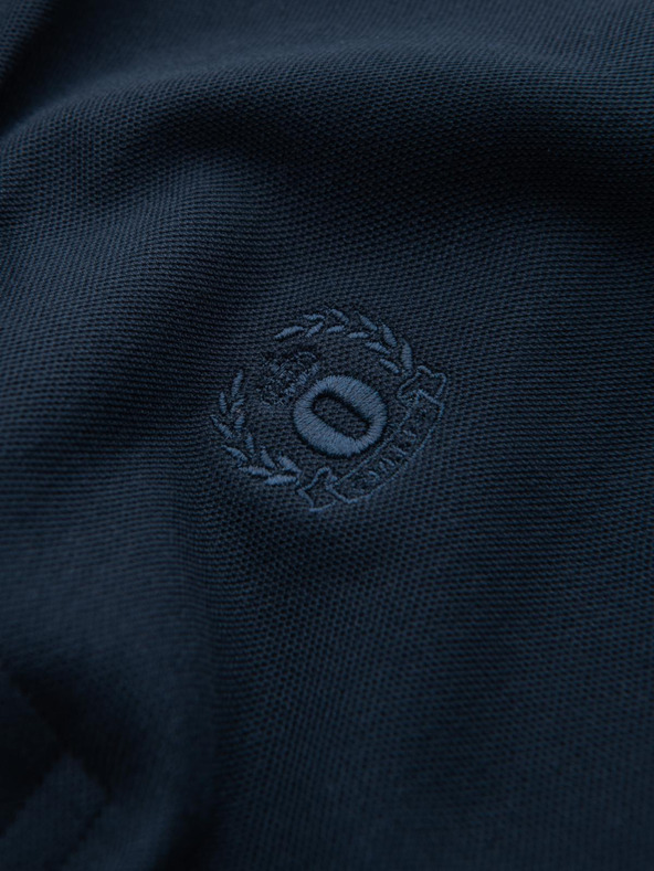 Ombre Clothing Tmavě modré pánské basic polo tričko Ombre Clothing