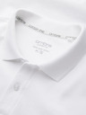 Ombre Clothing Bílé pánské basic polo tričko Ombre Clothing