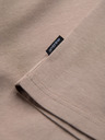 Ombre Clothing Šedá pánské bavlněné basic tričko s výstřihem Ombre Clothing