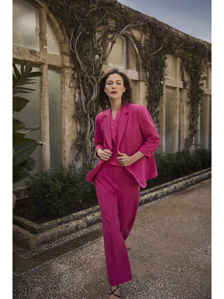 Moodo Sako s 3/4 rukávy purpurové Moodo