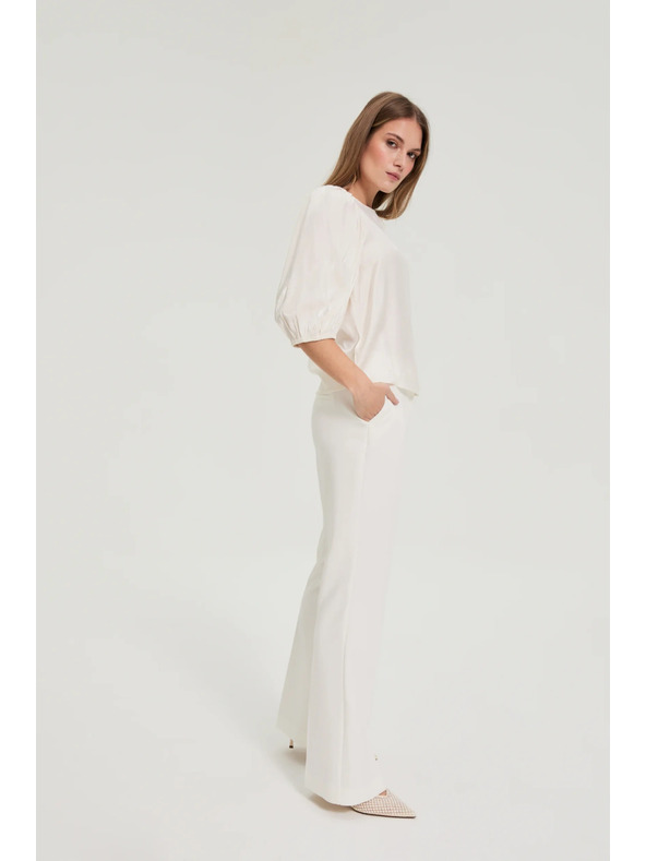 Moodo Košile s bouffant rukávy krémová Moodo