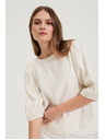 Moodo Košile s bouffant rukávy krémová Moodo