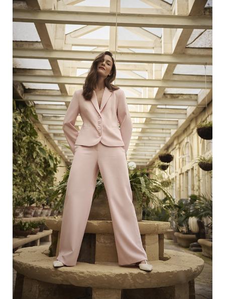 Moodo Růžové oblek kalhoty Moodo