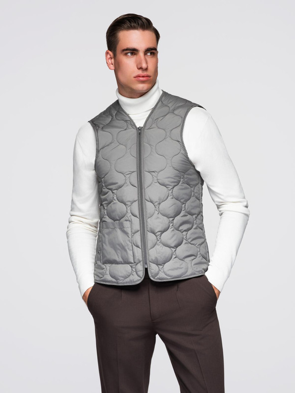 Ombre Clothing Pánský dlouhý jednořadý kabát s límcem a spodním pláštěm - černý V1 OM-COWC-0135 Ombre Clothing