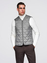 Ombre Clothing Pánský dlouhý jednořadý kabát s límcem a spodním pláštěm - černý V1 OM-COWC-0135 Ombre Clothing