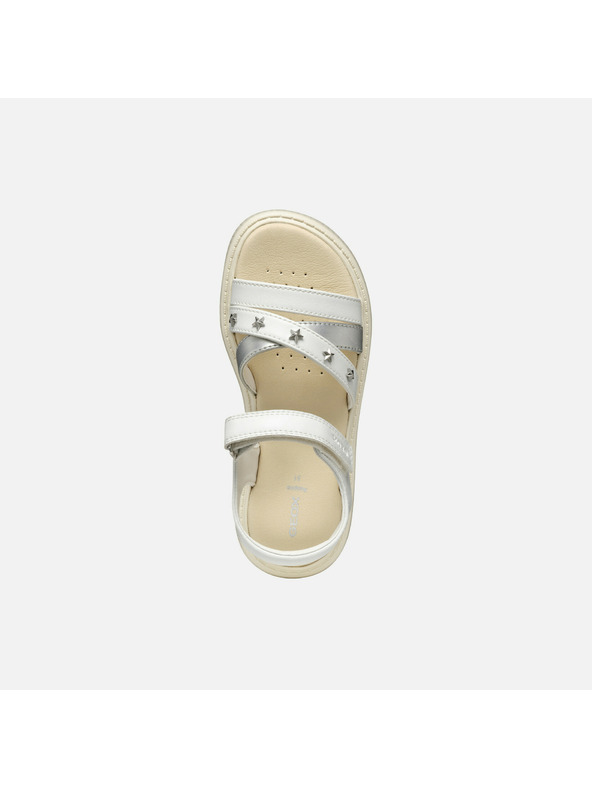 Geox Bílé dívčí sandály Geox Sandal Kodette Gir