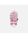 Geox Bílé dívčí barefoot sandály Geox Sandal Iupidoo Gir