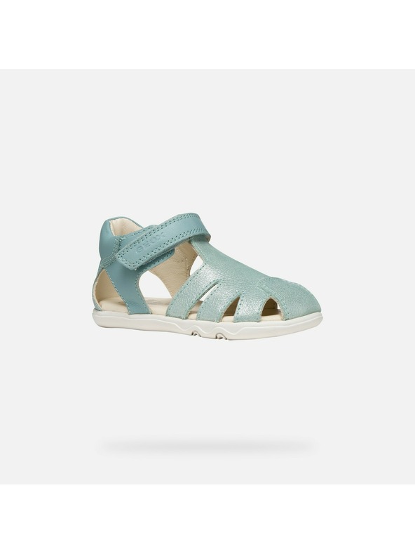Geox Tyrkysové dívčí barefoot sandály Geox Sandal Steppieup G