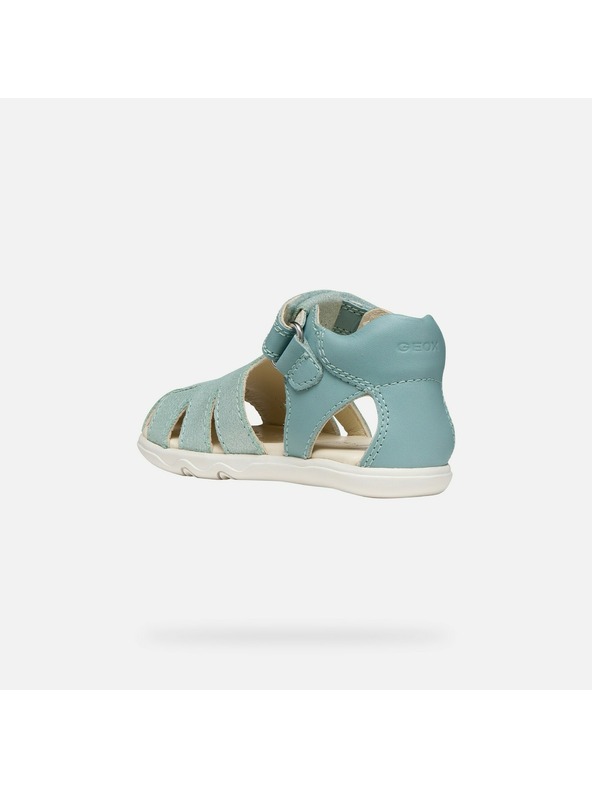 Geox Tyrkysové dívčí barefoot sandály Geox Sandal Steppieup G