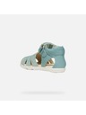Geox Tyrkysové dívčí barefoot sandály Geox Sandal Steppieup G