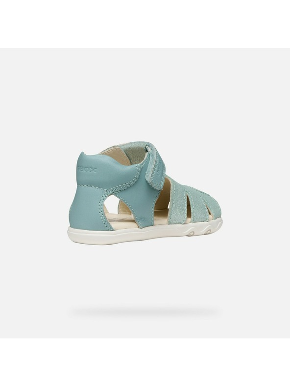Geox Tyrkysové dívčí barefoot sandály Geox Sandal Steppieup G