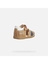 Geox Hnědé chlapecké sandály Geox Sandal Macchia