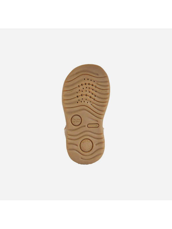 Geox Hnědé chlapecké sandály Geox Sandal Macchia