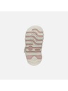 Geox Šedé dívčí sandály pro první kroky Geox Sandal Iupidoo