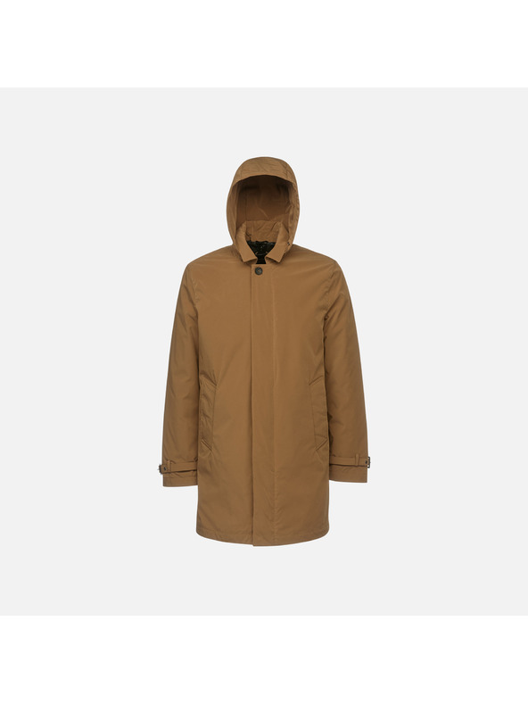 Geox Hnědá pánská bunda Geox Anyweco