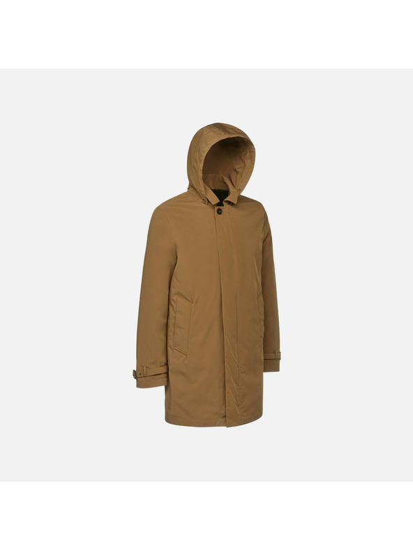 Geox Hnědá pánská bunda Geox Anyweco