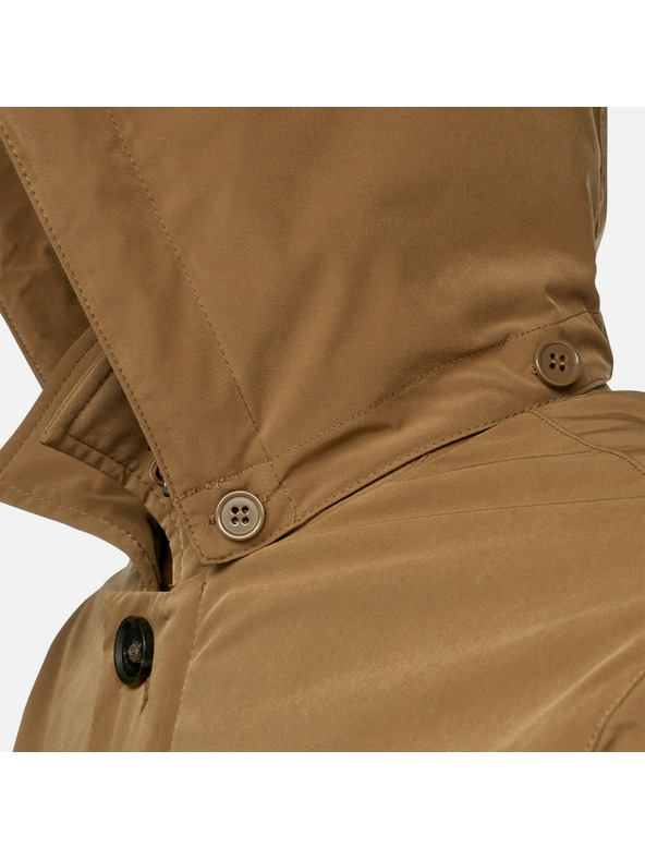 Geox Hnědá pánská bunda Geox Anyweco