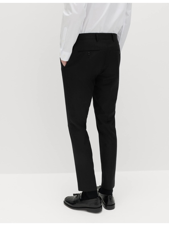 Marks & Spencer Černé pánské oblekové kalhoty Marks & Spencer