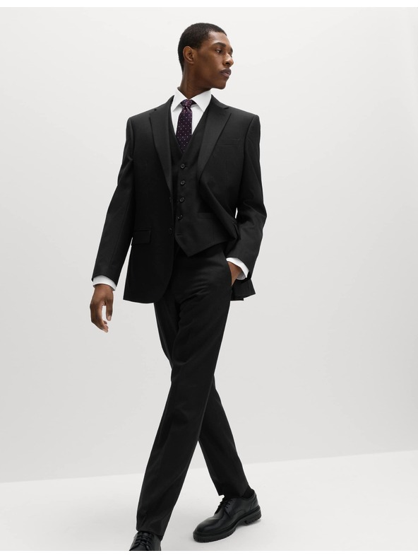 Marks & Spencer Černé pánské oblekové sako Marks & Spencer