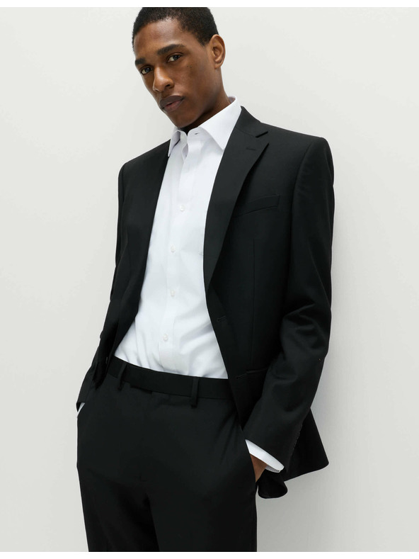 Marks & Spencer Černé pánské oblekové sako Marks & Spencer