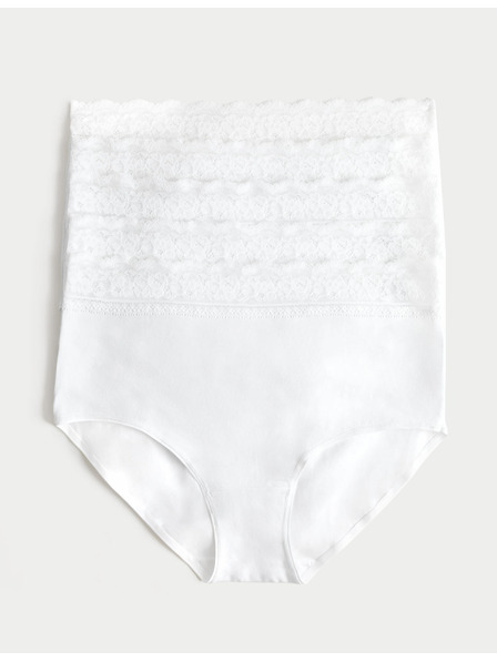 Marks & Spencer Sada pěti dámských kalhotek s krajkovým detailem v bílé barvě Marks & Spencer