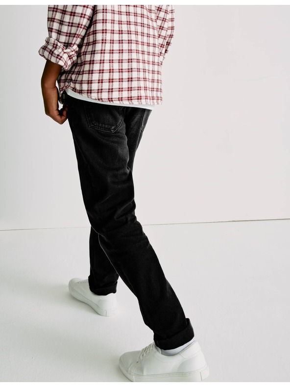 Marks & Spencer Volné džíny z čisté bavlny (6–16 let) Marks & Spencer černá