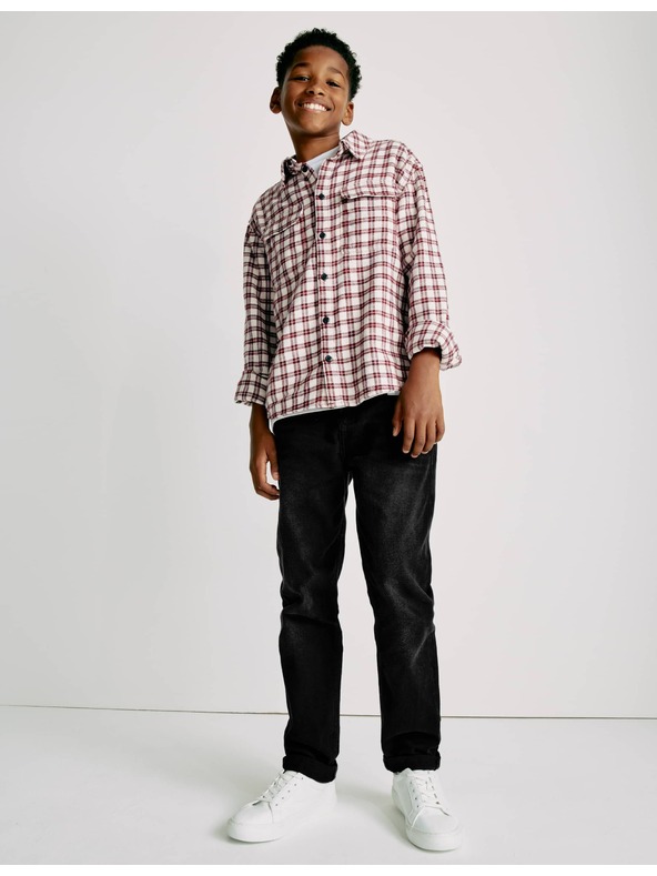 Marks & Spencer Volné džíny z čisté bavlny (6–16 let) Marks & Spencer černá